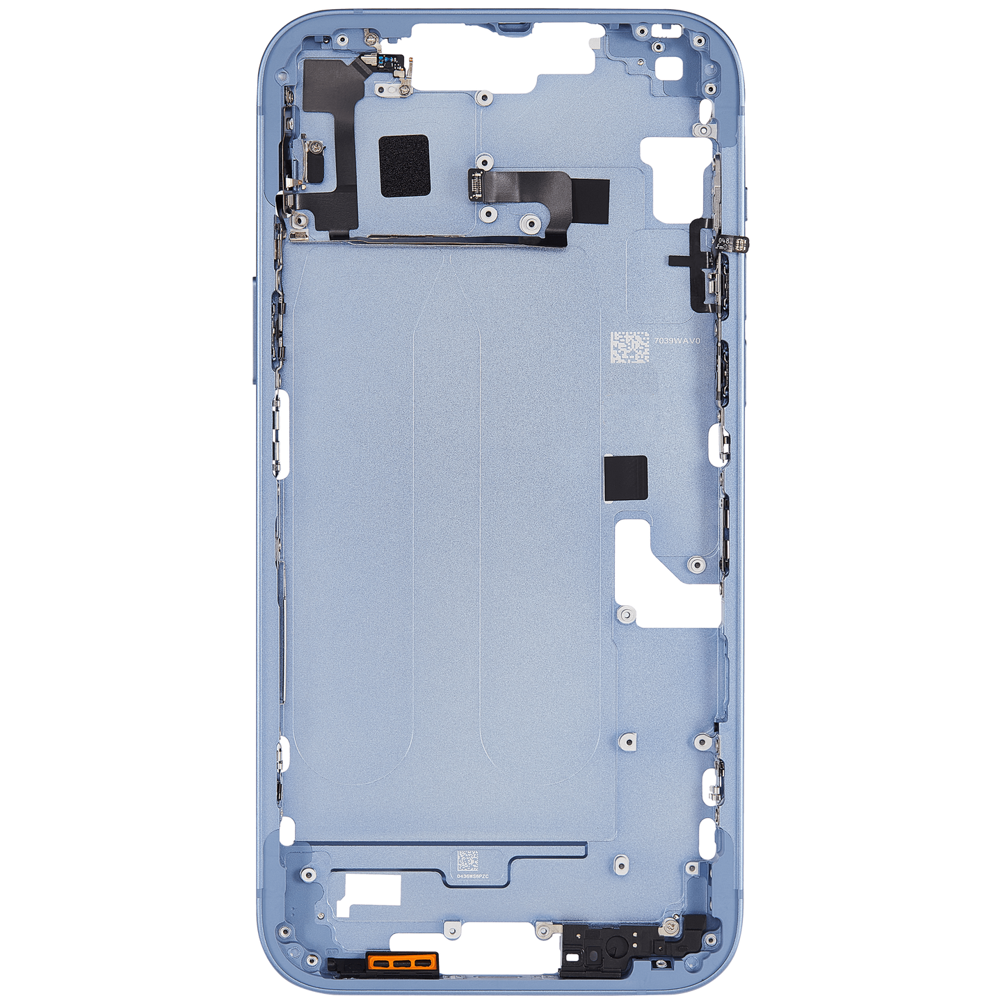 Mid-Frame Housing W/ Small Parts For iPhone 14 Plus (EU / Global Version) (Aftermarket Plus) (Blue)