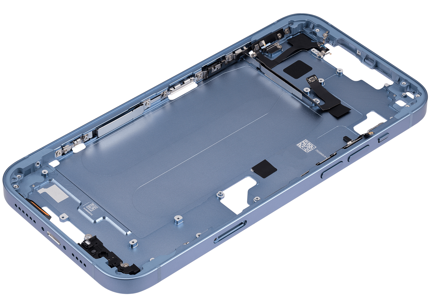 Mid-Frame Housing W/ Small Parts For iPhone 14 Plus (EU / Global Version) (Aftermarket Plus) (Blue)