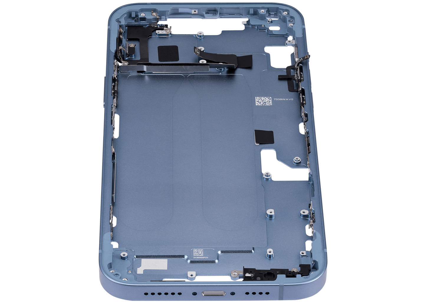 Mid-Frame Housing W/ Small Parts For iPhone 14 Plus (EU / Global Version) (Aftermarket Plus) (Blue)