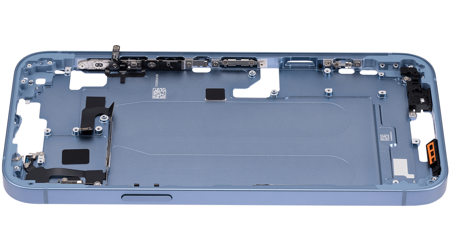 Mid-Frame Housing W/ Small Parts For iPhone 14 Plus (EU / Global Version) (Aftermarket Plus) (Blue)