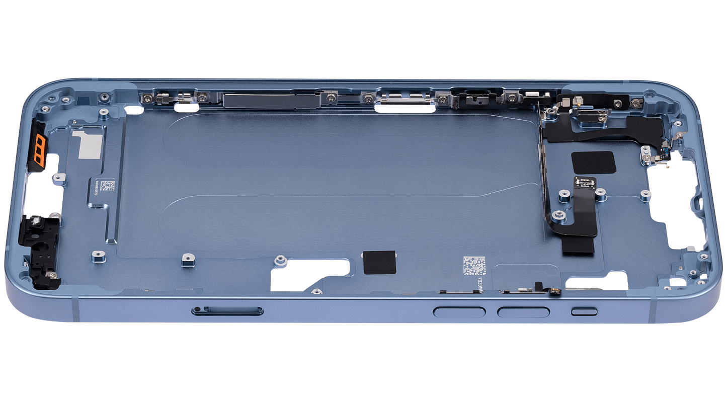 Mid-Frame Housing W/ Small Parts For iPhone 14 Plus (EU / Global Version) (Aftermarket Plus) (Blue)