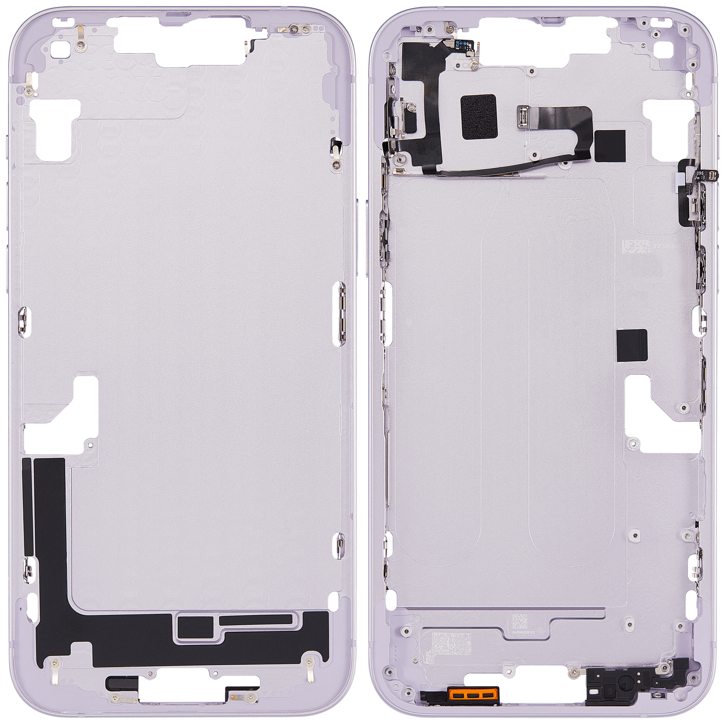 Mid-Frame Housing W/ Small Parts For iPhone 14 Plus (EU / Global Version) (Aftermarket Plus) (Purple)