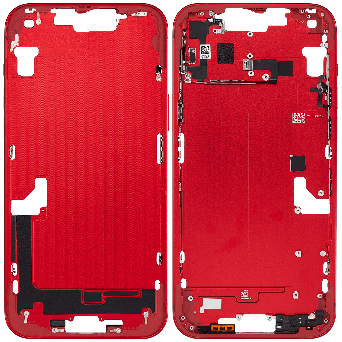 Mid-Frame Housing W/ Small Parts For iPhone 14 Plus (EU / Global Version) (Aftermarket Plus) (Red)
