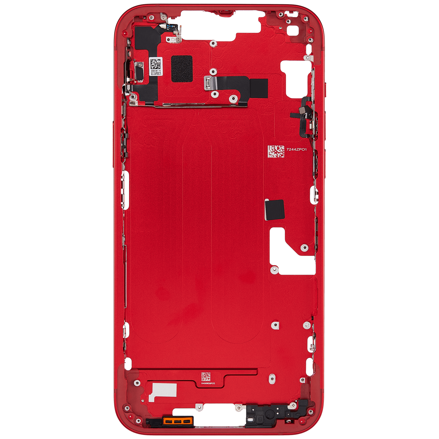 Mid-Frame Housing W/ Small Parts For iPhone 14 Plus (EU / Global Version) (Aftermarket Plus) (Red)