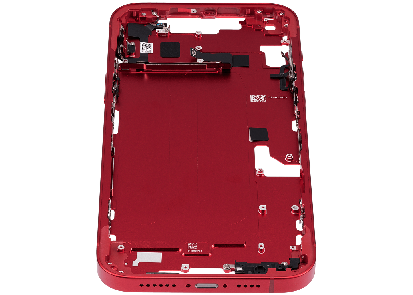Mid-Frame Housing W/ Small Parts For iPhone 14 Plus (EU / Global Version) (Aftermarket Plus) (Red)