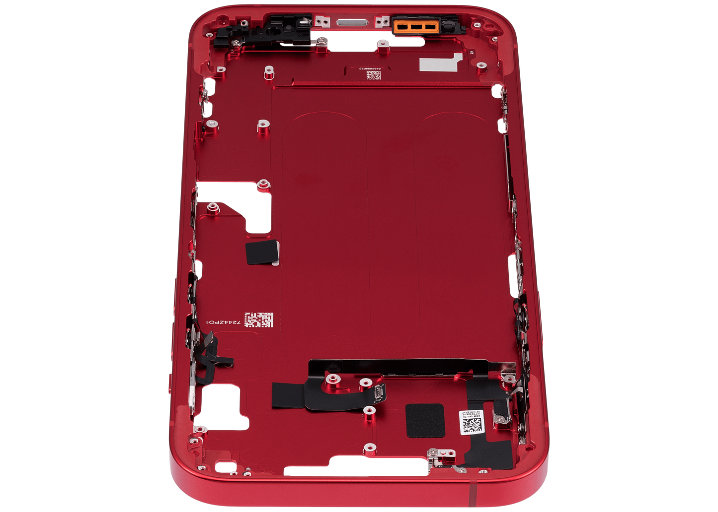 Mid-Frame Housing W/ Small Parts For iPhone 14 Plus (EU / Global Version) (Aftermarket Plus) (Red)