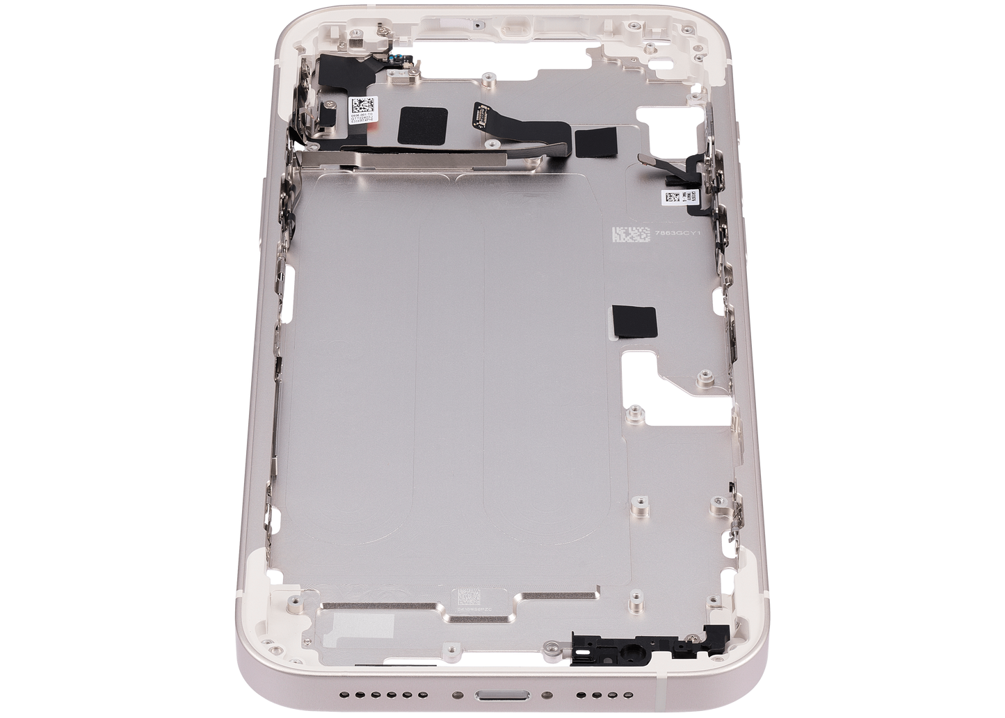 Mid-Frame Housing W/ Small Parts For iPhone 14 Plus (EU / Global Version) (Aftermarket Plus) (Starlight)