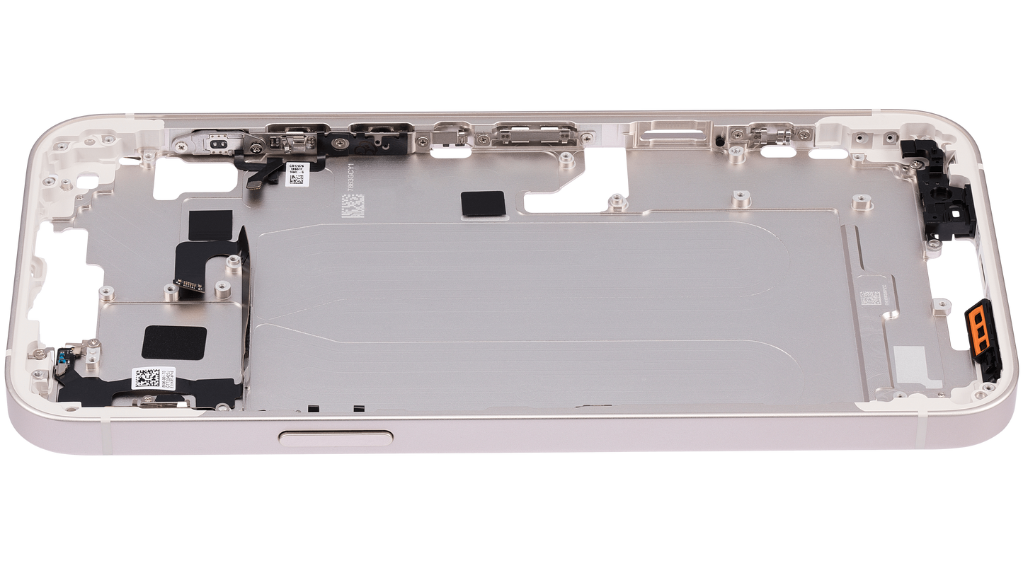 Mid-Frame Housing W/ Small Parts For iPhone 14 Plus (EU / Global Version) (Aftermarket Plus) (Starlight)
