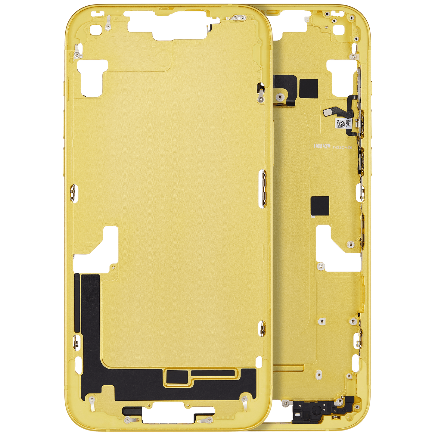 Mid-Frame Housing W/ Small Parts For iPhone 14 Plus (EU / Global Version) (Aftermarket Plus) (Yellow)