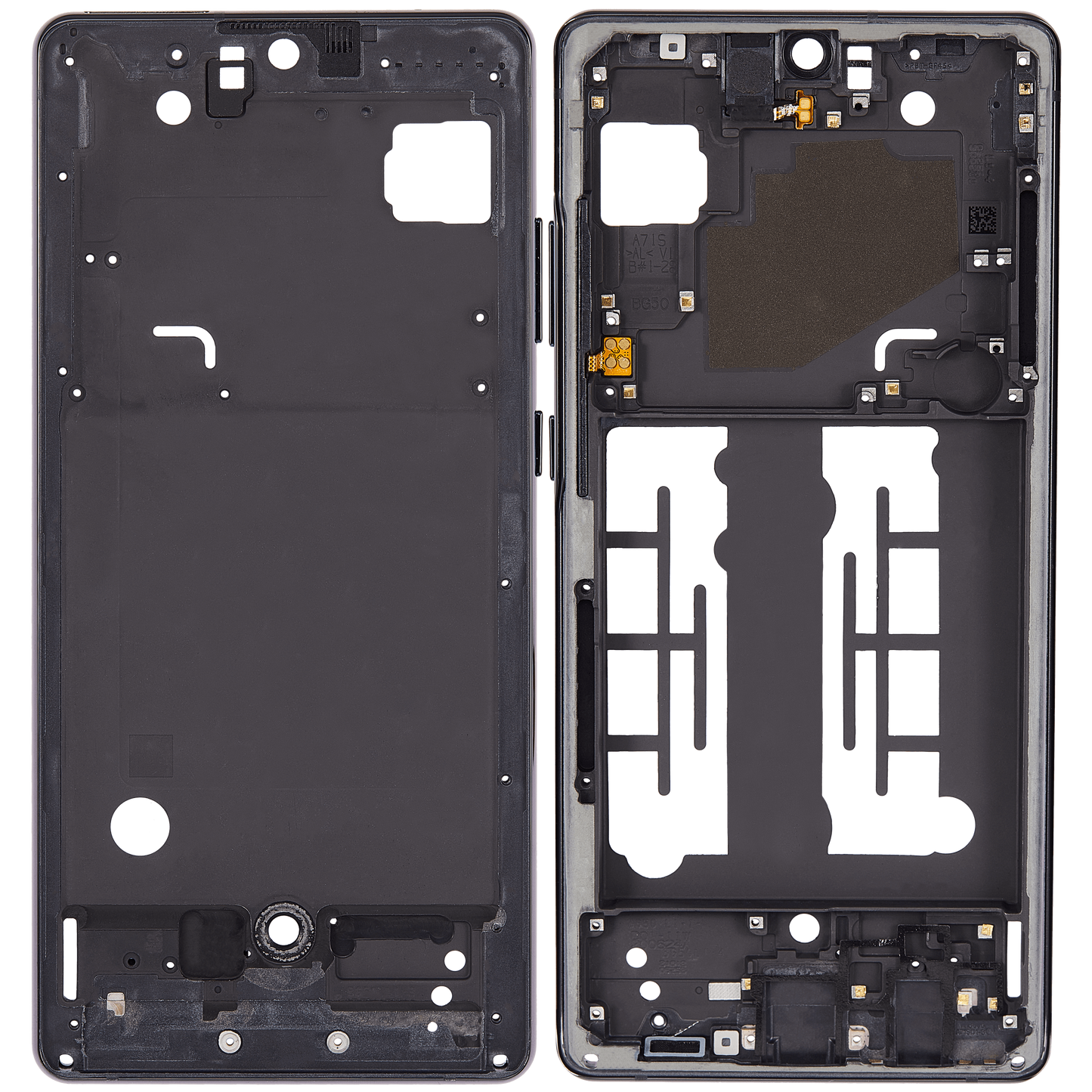Mid-Frame Housing For Samsung Galaxy A71 5G UW (A716V / 2020) (Prism Cube Black)