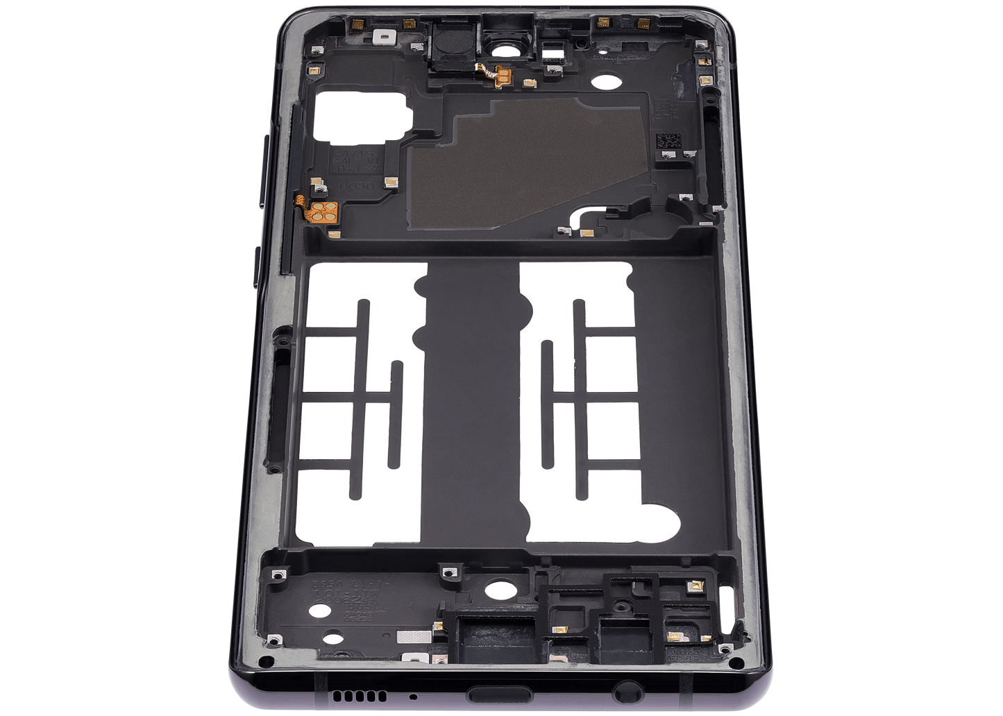 Mid-Frame Housing For Samsung Galaxy A71 5G UW (A716V / 2020) (Prism Cube Black)