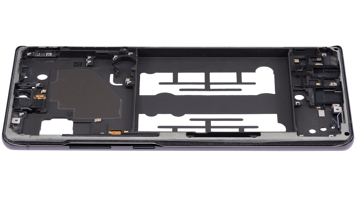 Mid-Frame Housing For Samsung Galaxy A71 5G UW (A716V / 2020) (Prism Cube Black)