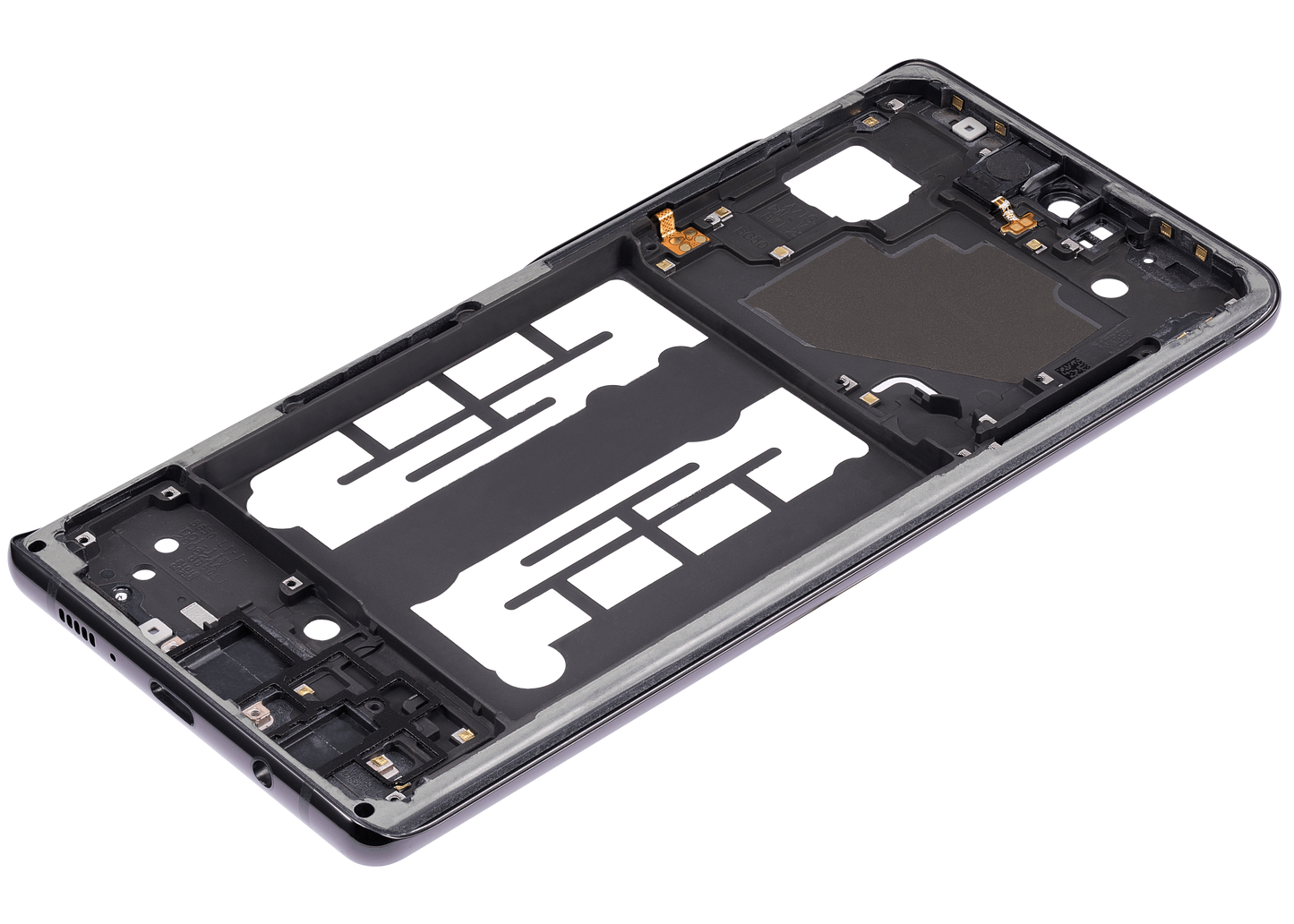 Mid-Frame Housing For Samsung Galaxy A71 5G UW (A716V / 2020) (Prism Cube Black)
