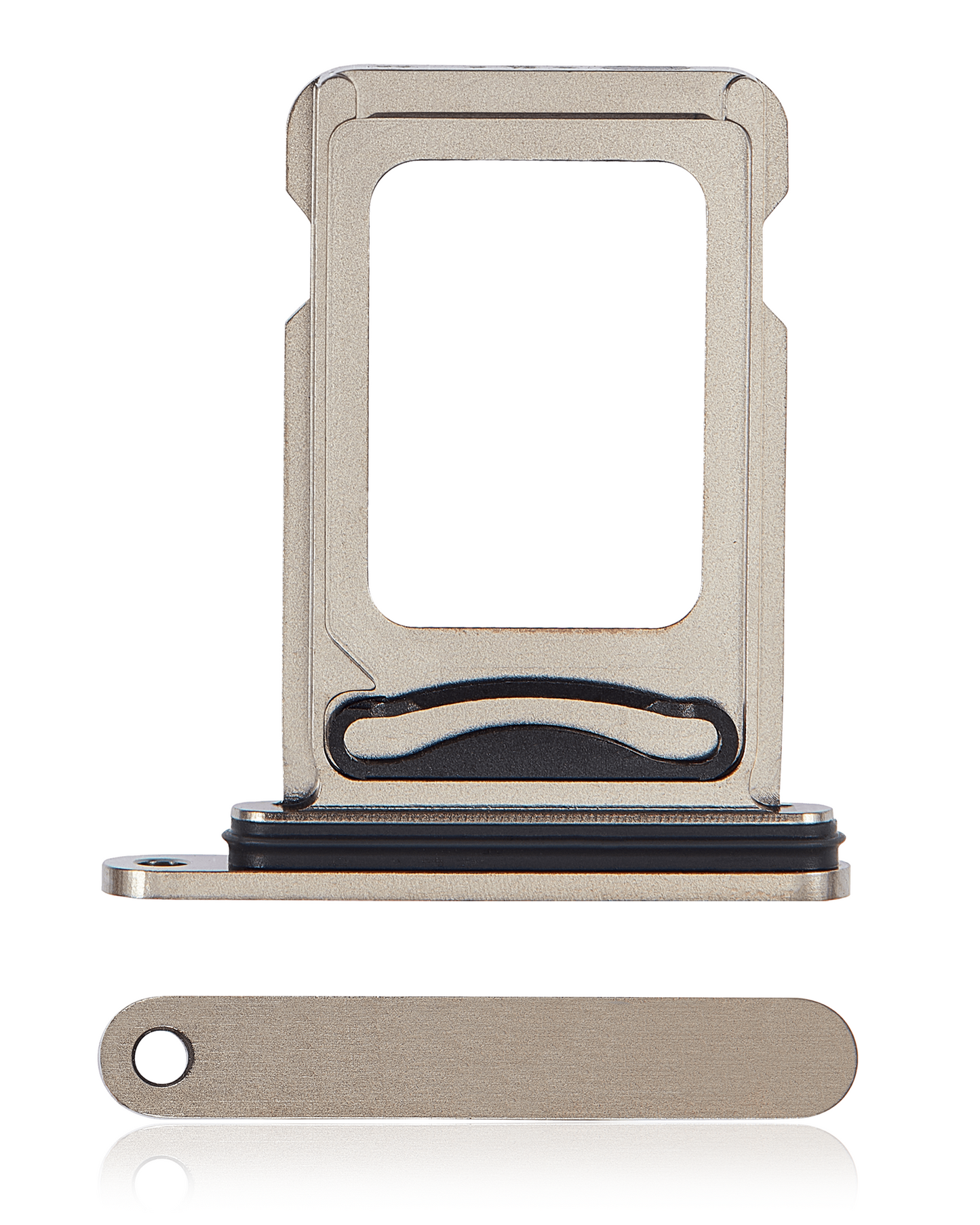 Dual Sim Card Tray For iPhone 15 Pro / 15 Pro Max (Natural Titanium)