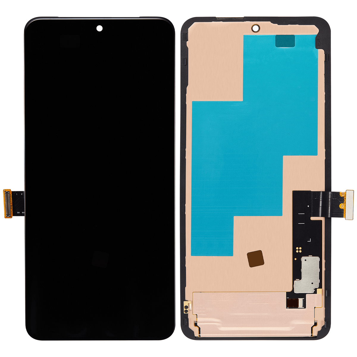 OLED Assembly With Frame (Without Fingerprint Sensor) For Google Pixel 8 Pro (Refurbished) (All Colors) - repair component detailed angle