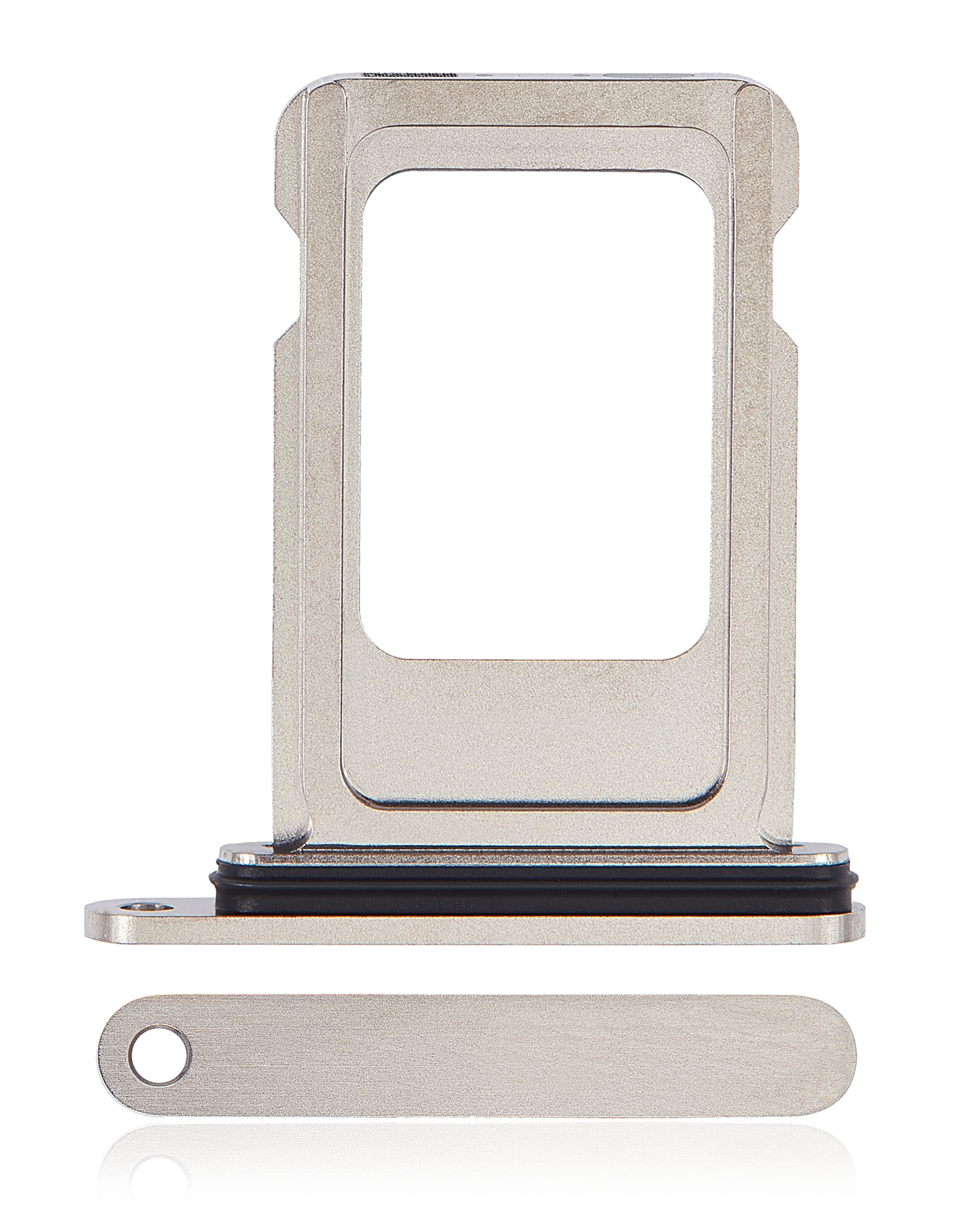 Single Sim Card Tray For iPhone 15 Pro / 15 Pro Max (White Titanium)
