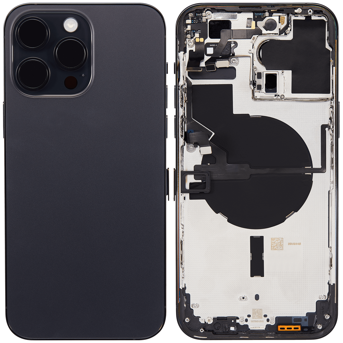 Back Housing W/ Small Parts For iPhone 14 Pro Max (EU / Global Version) (Aftermarket Plus) (Space Black)
