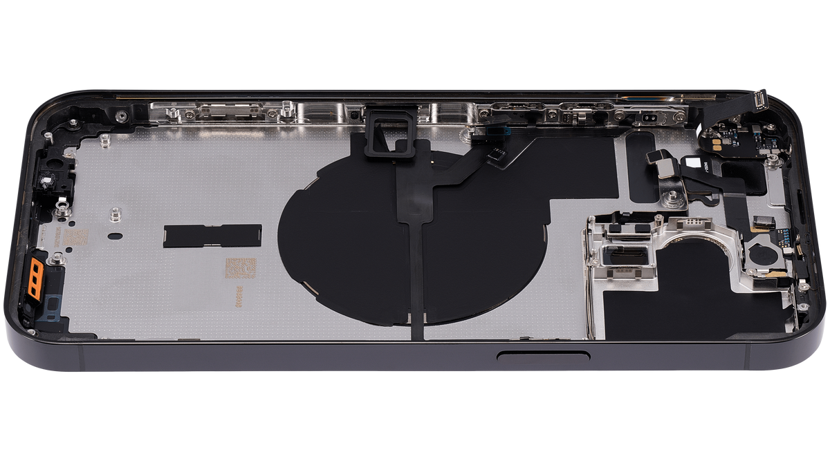 Back Housing W/ Small Parts For iPhone 14 Pro Max (EU / Global Version) (Aftermarket Plus) (Space Black)
