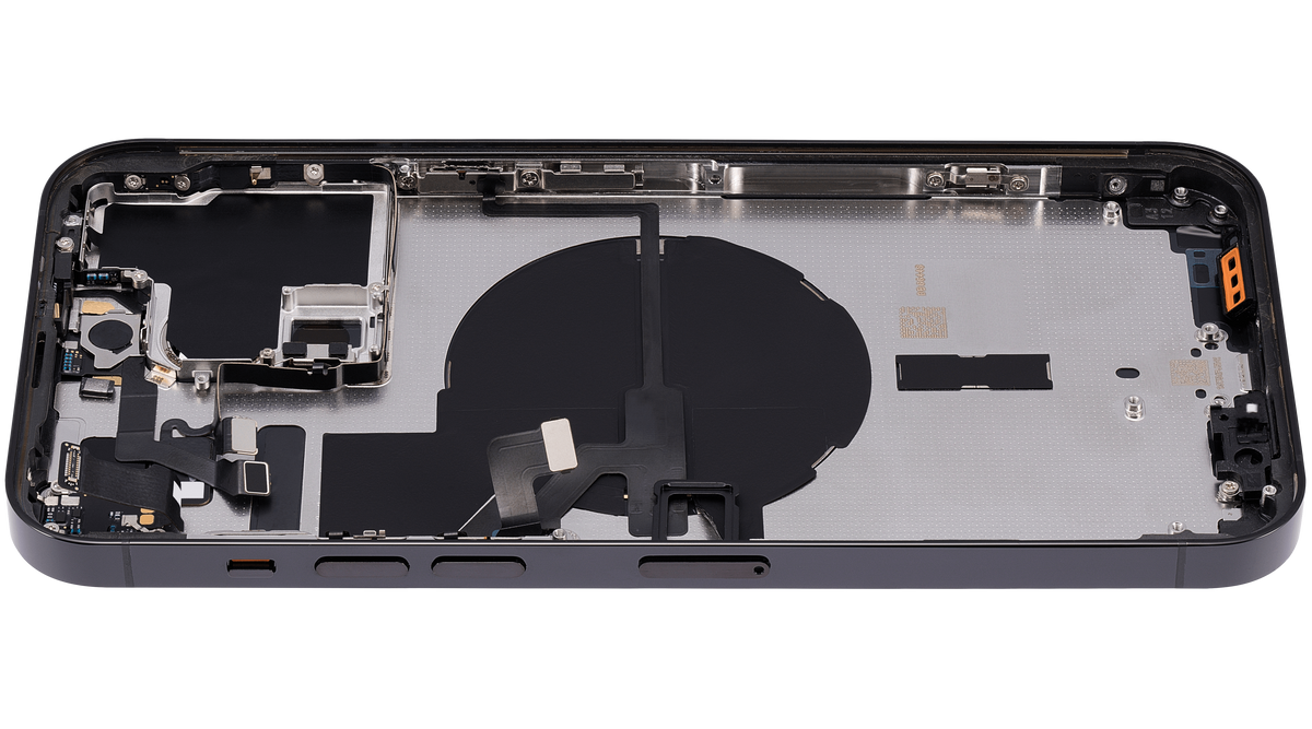 Back Housing W/ Small Parts For iPhone 14 Pro Max (EU / Global Version) (Aftermarket Plus) (Space Black)
