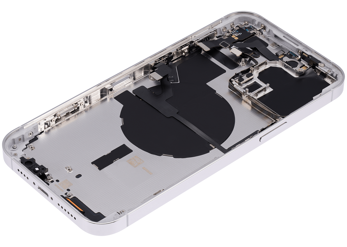 Back Housing W/ Small Parts For iPhone 14 Pro Max (EU / Global Version) (Aftermarket Plus) (Silver)