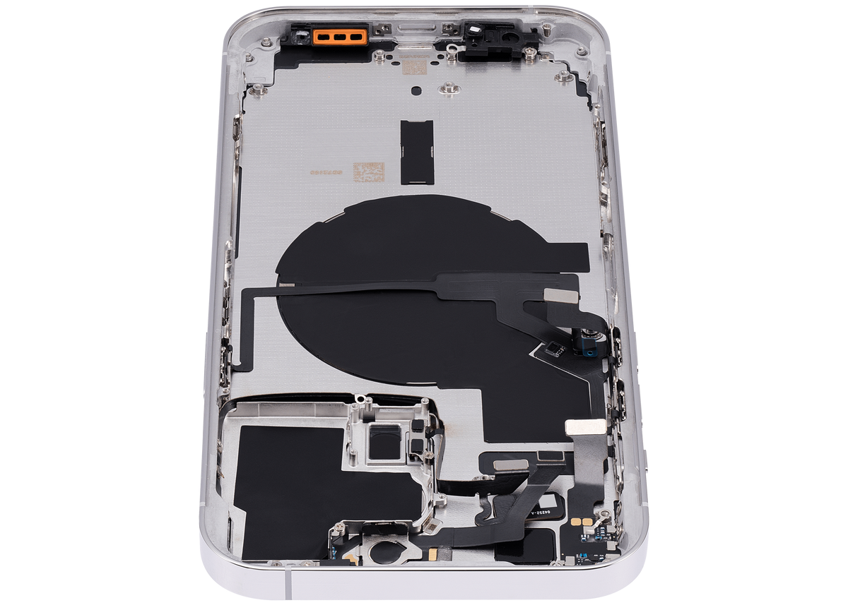 Back Housing W/ Small Parts For iPhone 14 Pro Max (EU / Global Version) (Aftermarket Plus) (Silver)