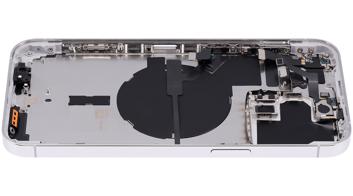 Back Housing W/ Small Parts For iPhone 14 Pro Max (EU / Global Version) (Aftermarket Plus) (Silver)