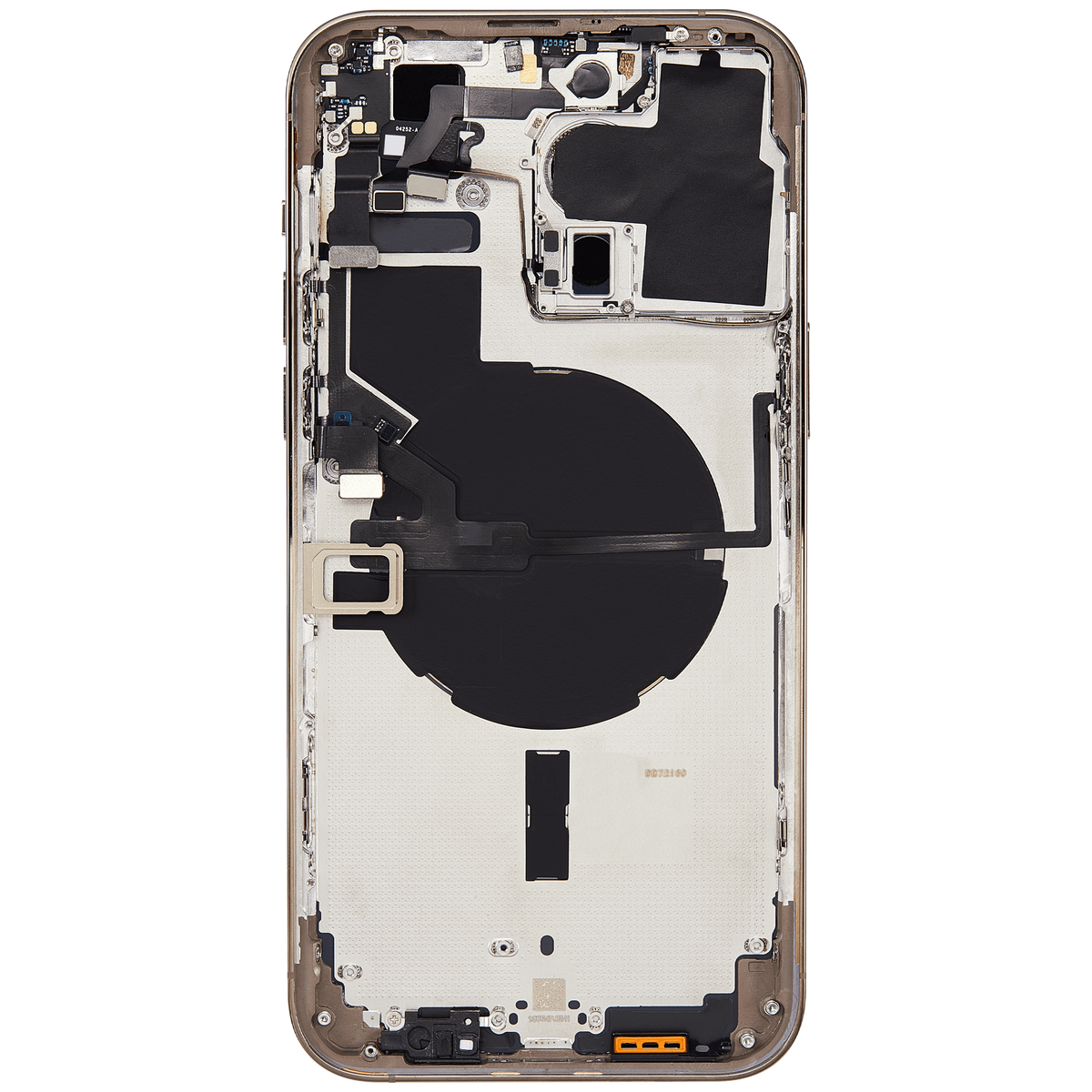 Back Housing W/ Small Parts For iPhone 14 Pro Max (EU / Global Version) (Aftermarket Plus) (Gold)