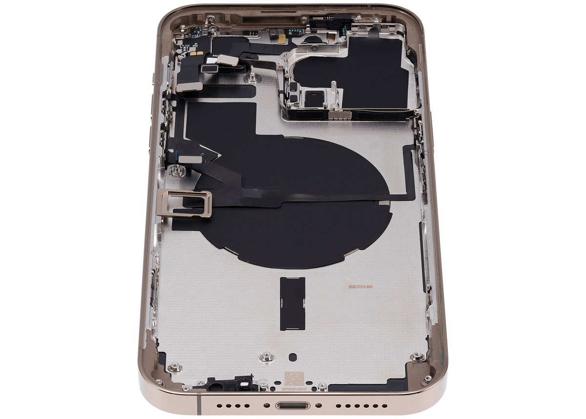 Back Housing W/ Small Parts For iPhone 14 Pro Max (EU / Global Version) (Aftermarket Plus) (Gold)