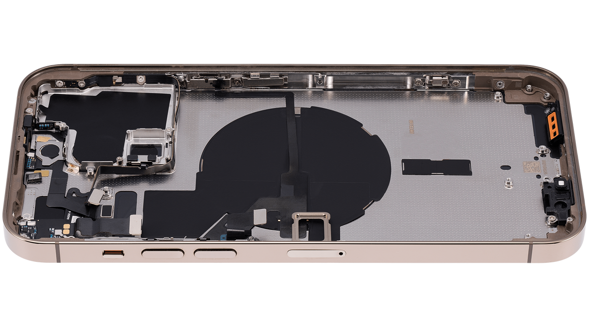 Back Housing W/ Small Parts For iPhone 14 Pro Max (EU / Global Version) (Aftermarket Plus) (Gold)