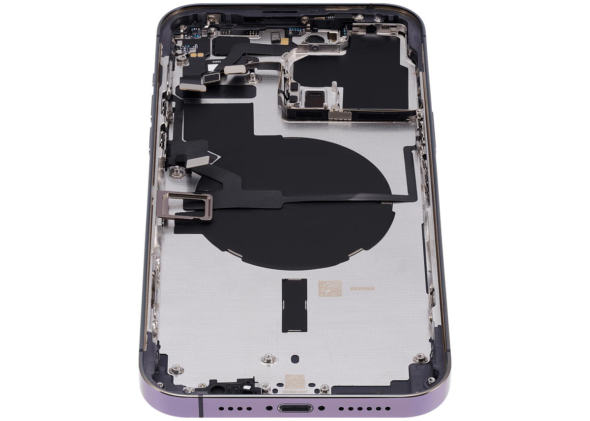 Back Housing W/ Small Parts For iPhone 14 Pro Max (EU / Global Version) (Aftermarket Plus) (Deep Purple)