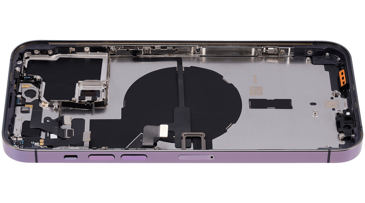 Back Housing W/ Small Parts For iPhone 14 Pro Max (EU / Global Version) (Aftermarket Plus) (Deep Purple)