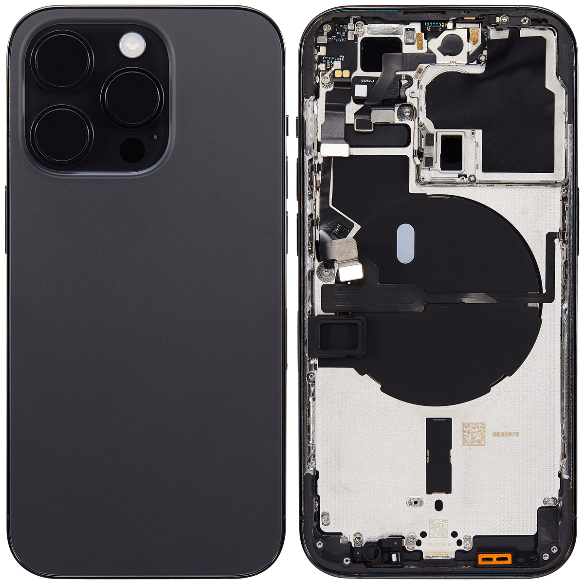 Back Housing W/ Small Parts For iPhone 14 Pro (EU / Global Version) (Aftermarket Plus) (Space Black)