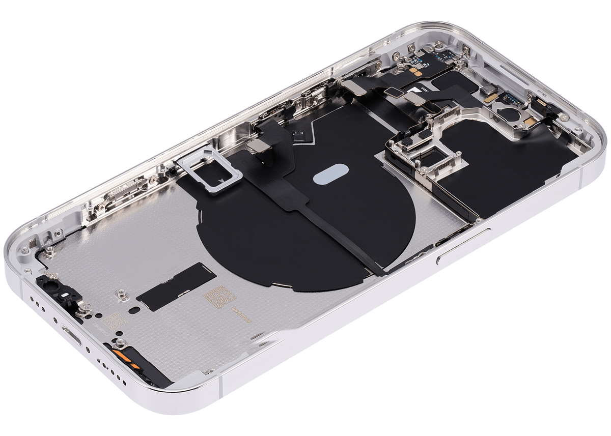 Back Housing W/ Small Parts For iPhone 14 Pro (EU / Global Version) (Aftermarket Plus) (Silver)
