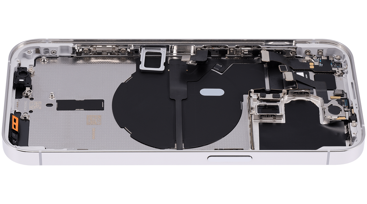 Back Housing W/ Small Parts For iPhone 14 Pro (EU / Global Version) (Aftermarket Plus) (Silver)