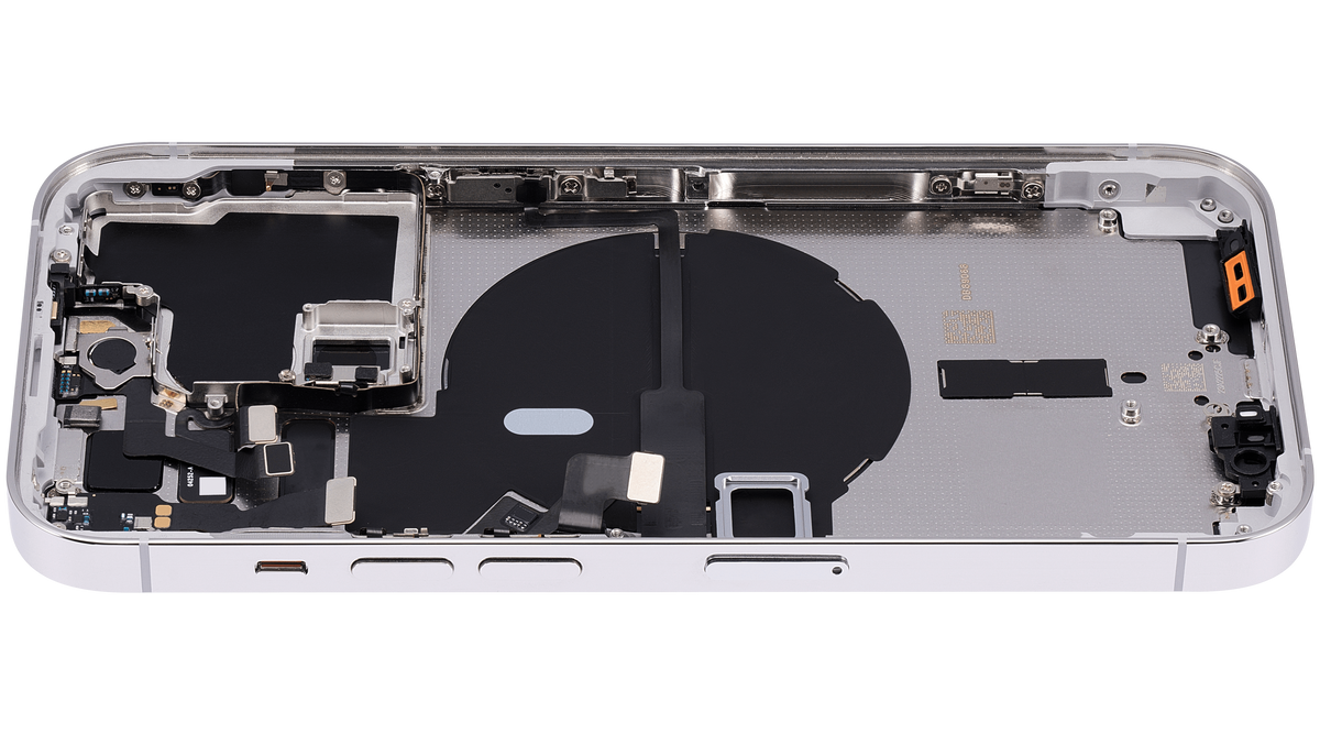 Back Housing W/ Small Parts For iPhone 14 Pro (EU / Global Version) (Aftermarket Plus) (Silver)
