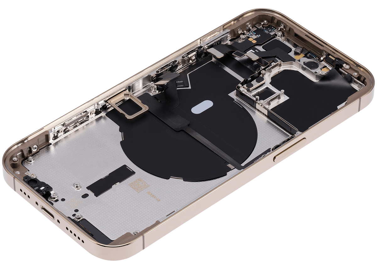 Back Housing W/ Small Parts For iPhone 14 Pro (EU / Global Version) (Aftermarket Plus) (Gold)