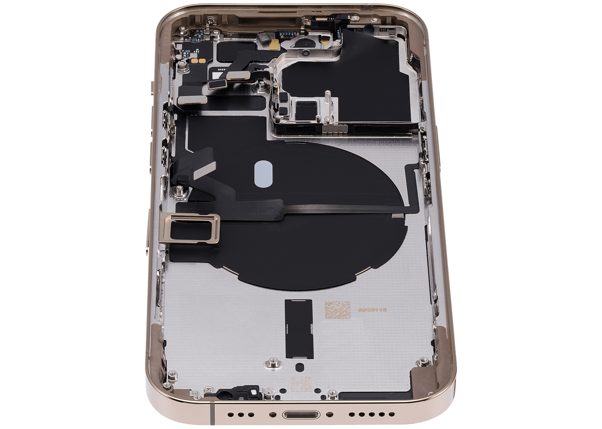 Back Housing W/ Small Parts For iPhone 14 Pro (EU / Global Version) (Aftermarket Plus) (Gold)