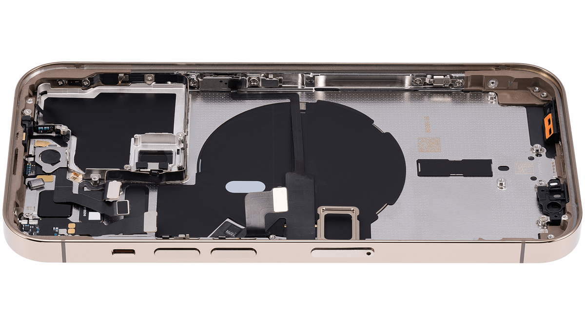 Back Housing W/ Small Parts For iPhone 14 Pro (EU / Global Version) (Aftermarket Plus) (Gold)