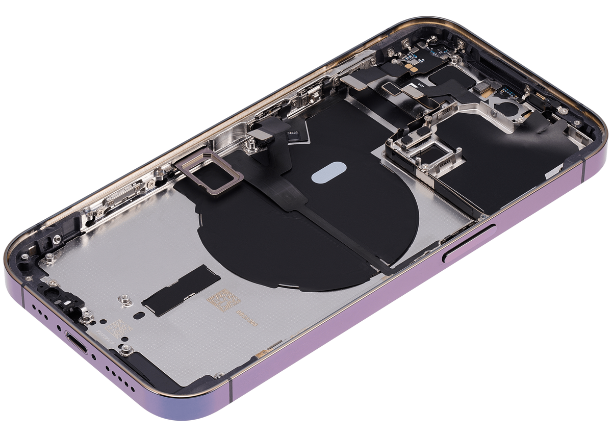 Back Housing W/ Small Parts For iPhone 14 Pro (EU / Global Version) (Aftermarket Plus) (Deep Purple)