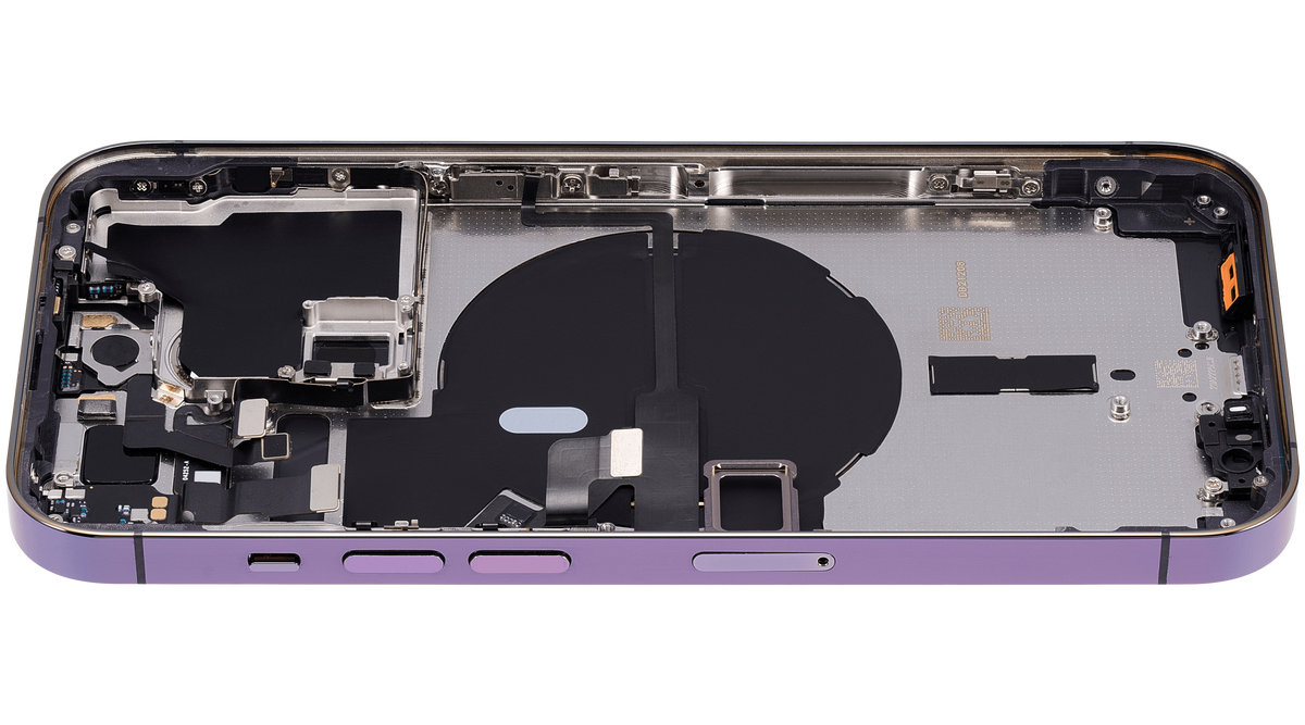 Back Housing W/ Small Parts For iPhone 14 Pro (EU / Global Version) (Aftermarket Plus) (Deep Purple)