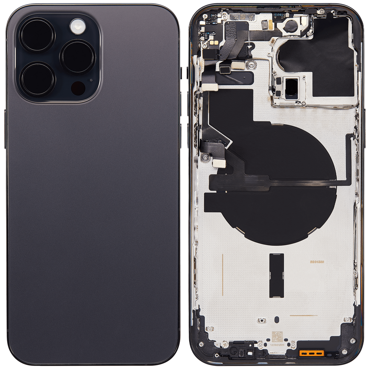 Back Housing W/ Small Parts For iPhone 14 Pro Max (US Version) (Aftermarket Plus) (Space Black)