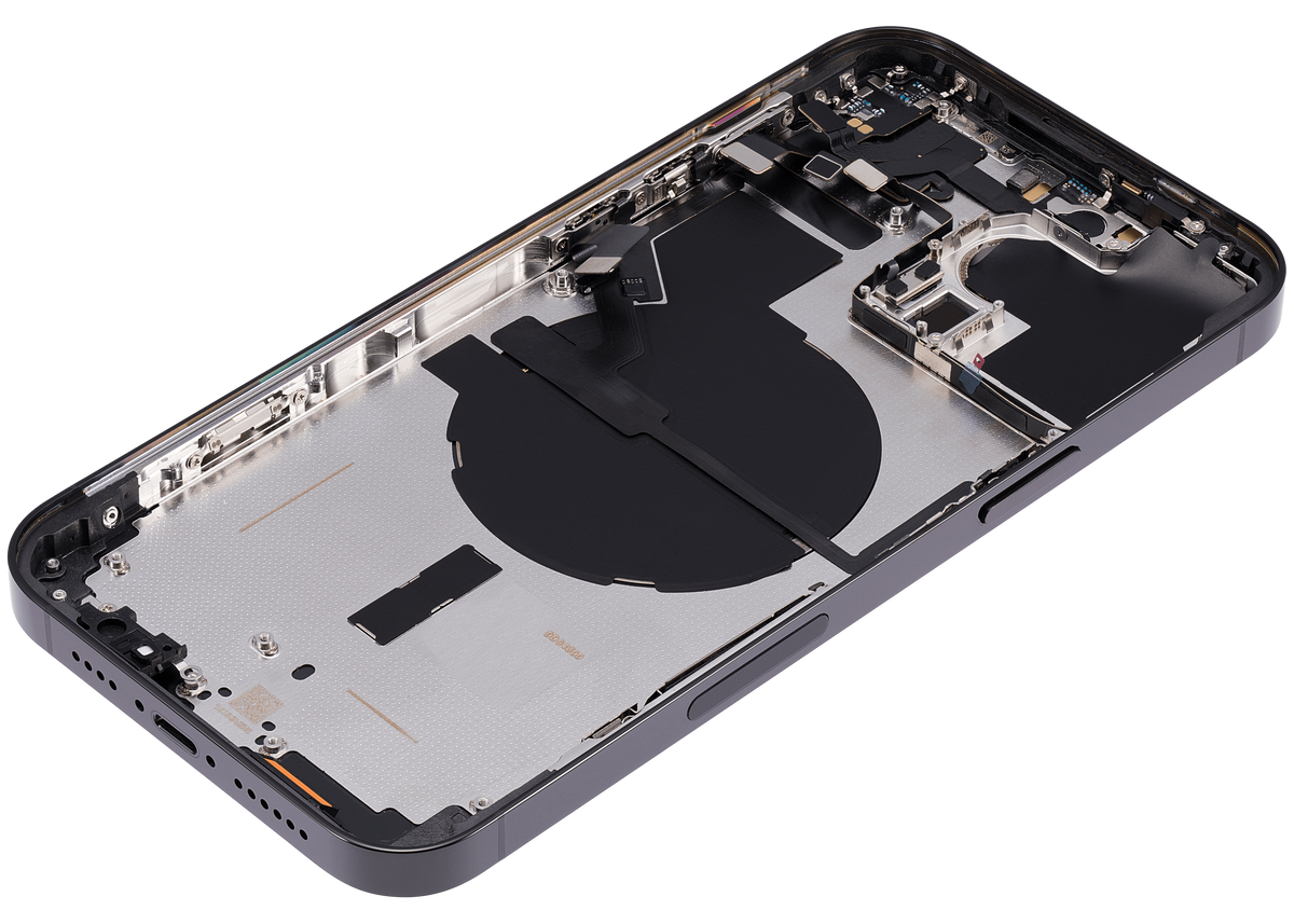 Back Housing W/ Small Parts For iPhone 14 Pro Max (US Version) (Aftermarket Plus) (Space Black)