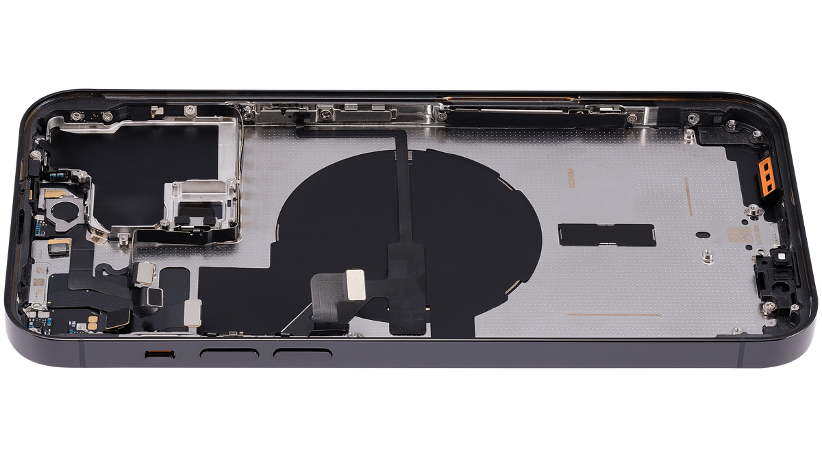 Back Housing W/ Small Parts For iPhone 14 Pro Max (US Version) (Aftermarket Plus) (Space Black)