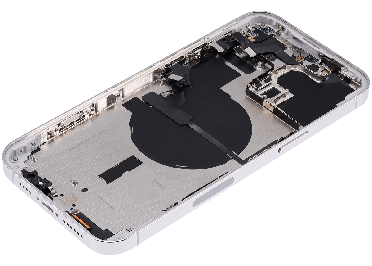 Back Housing W/ Small Parts For iPhone 14 Pro Max (US Version) (Aftermarket Plus) (Silver)