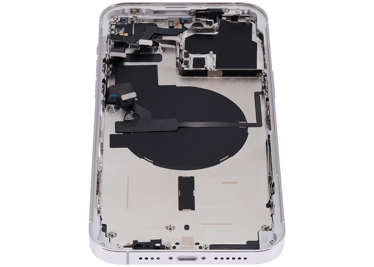 Back Housing W/ Small Parts For iPhone 14 Pro Max (US Version) (Aftermarket Plus) (Silver)