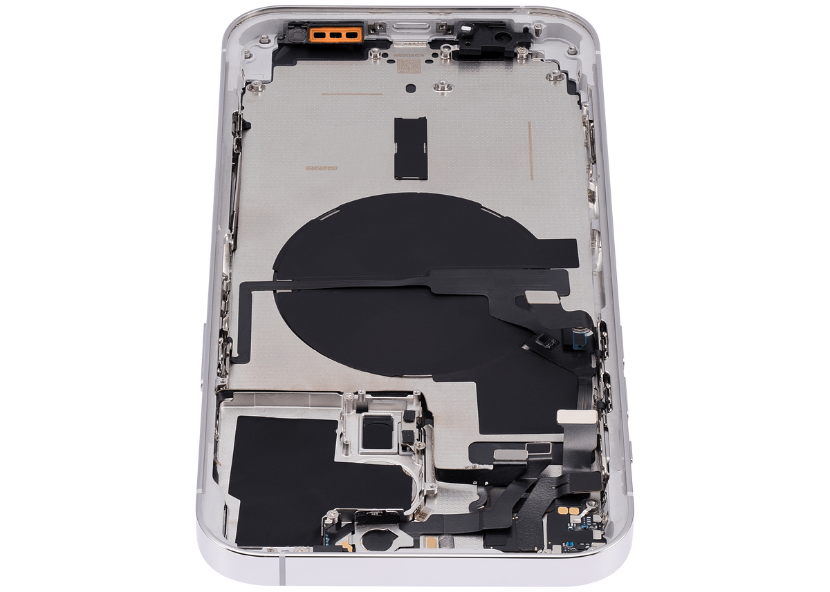 Back Housing W/ Small Parts For iPhone 14 Pro Max (US Version) (Aftermarket Plus) (Silver)