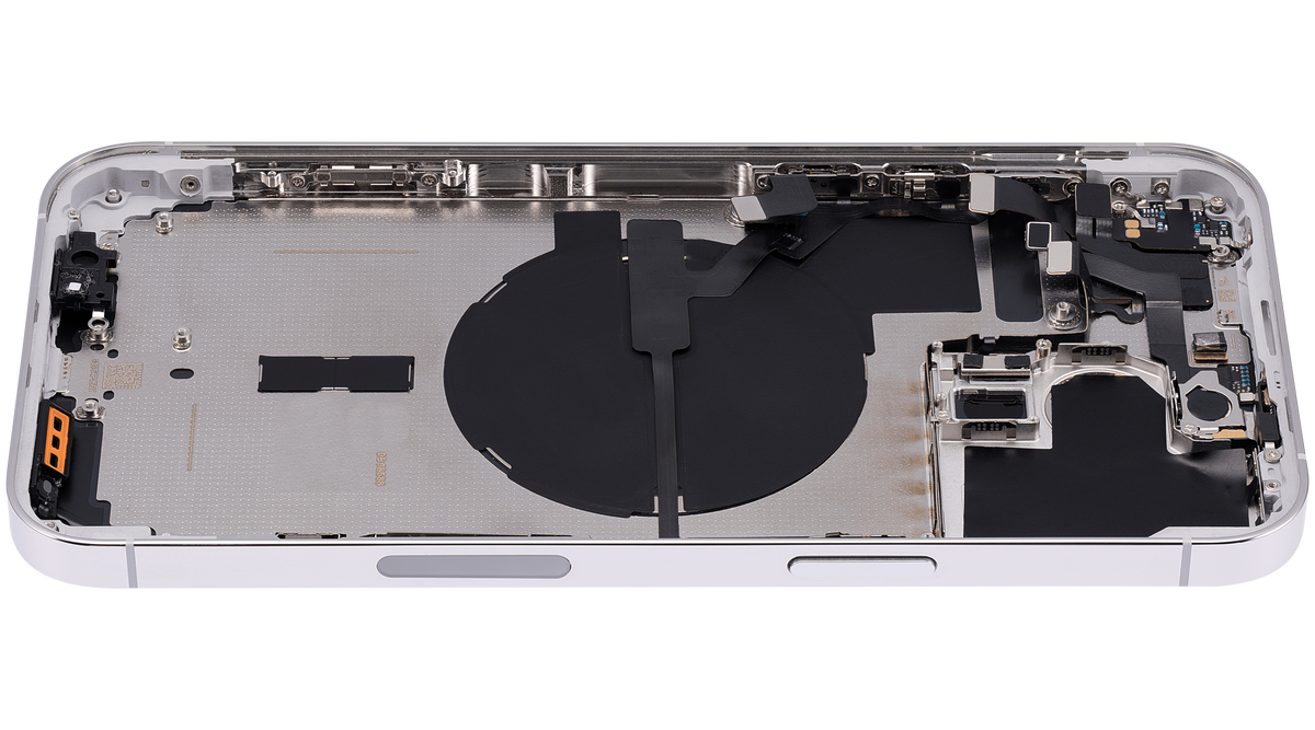 Back Housing W/ Small Parts For iPhone 14 Pro Max (US Version) (Aftermarket Plus) (Silver)