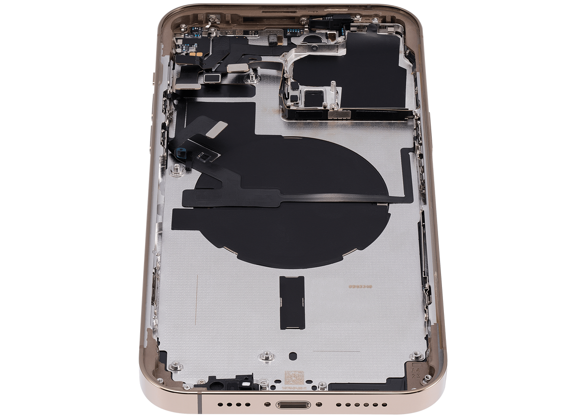 Back Housing W/ Small Parts For iPhone 14 Pro Max (US Version) (Aftermarket Plus) (Gold)
