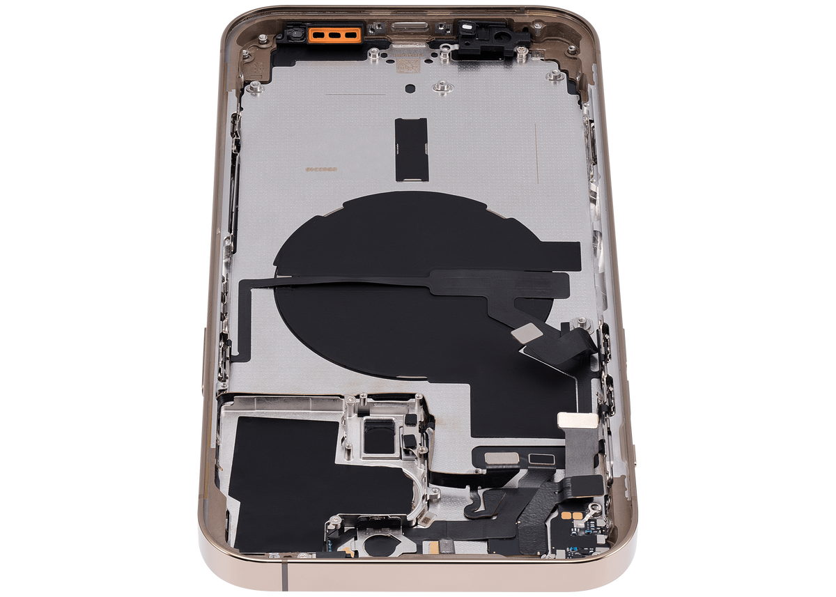 Back Housing W/ Small Parts For iPhone 14 Pro Max (US Version) (Aftermarket Plus) (Gold)