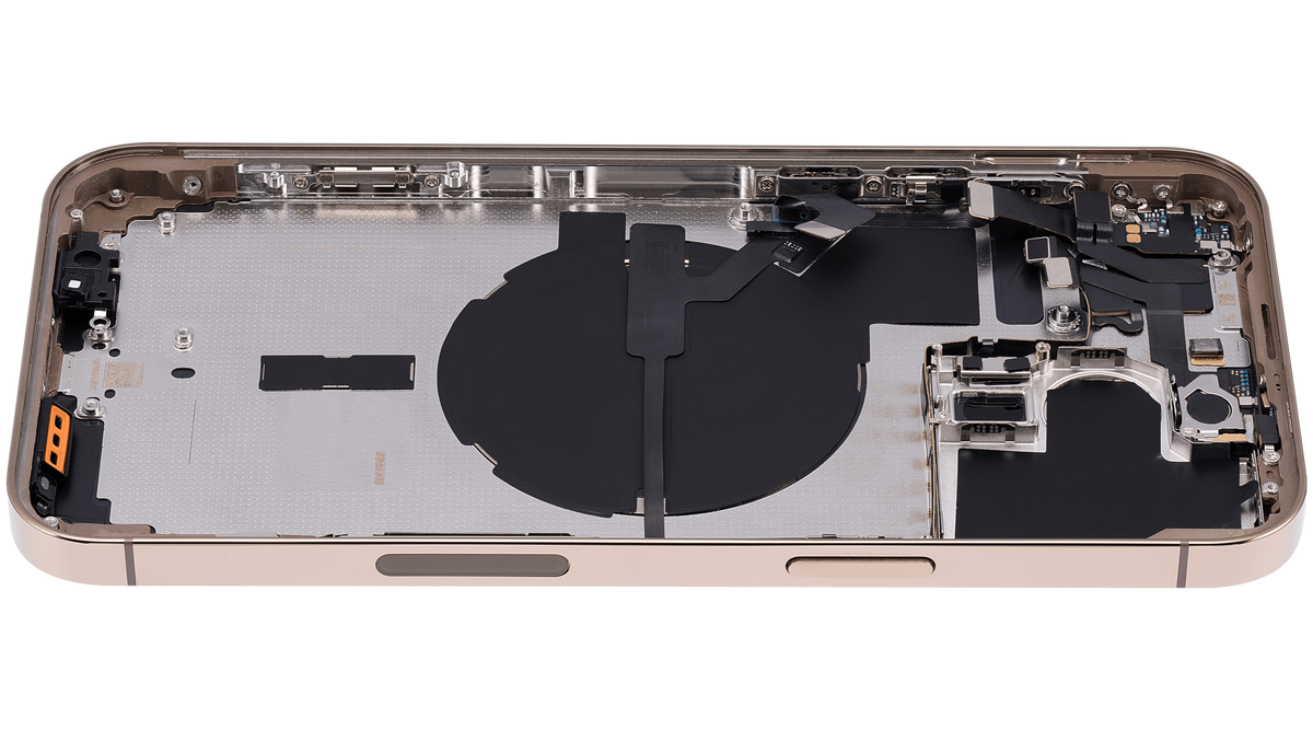 Back Housing W/ Small Parts For iPhone 14 Pro Max (US Version) (Aftermarket Plus) (Gold)